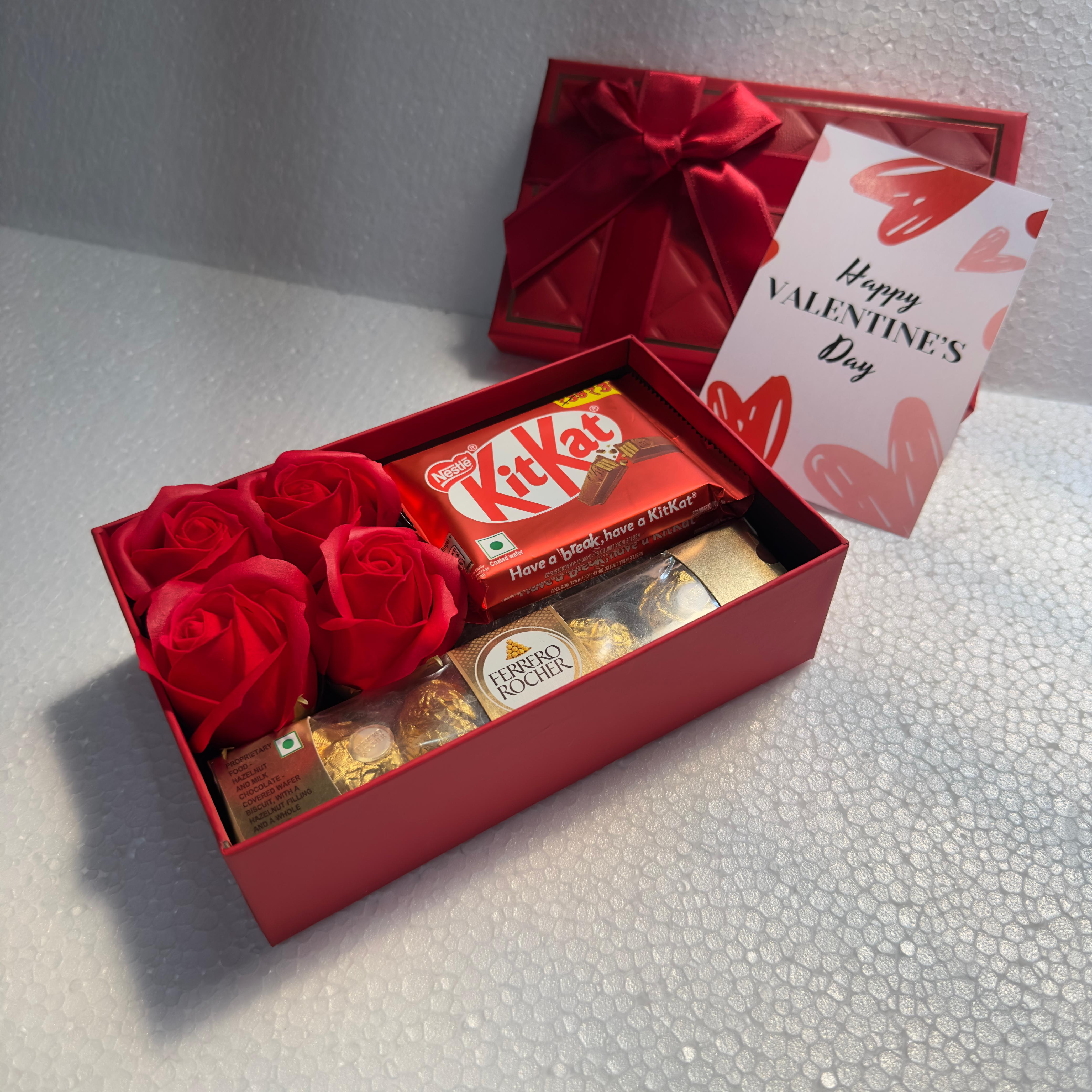 The Classic Red Box Valentine's Set 